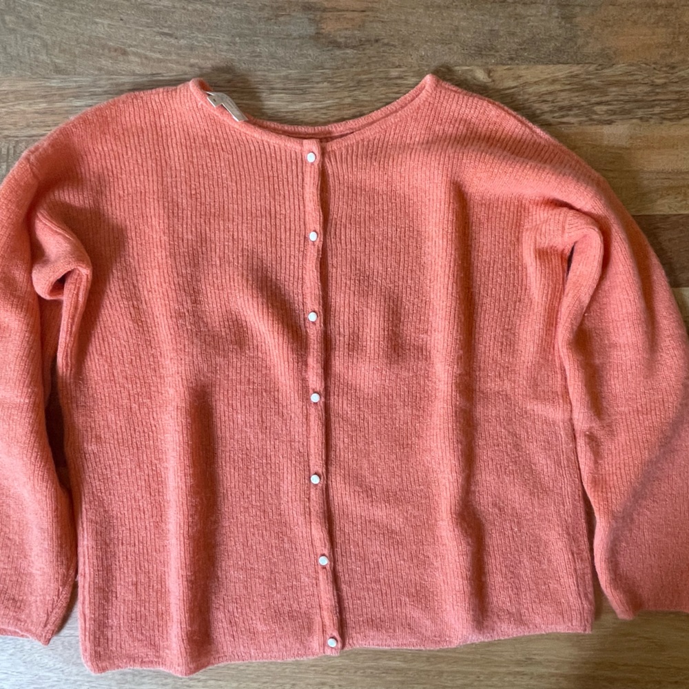 Sezane - Orange cardigan. Very good condition. Very gently used.
